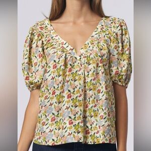 THE GREAT. The Bungalow Top, 100% silk